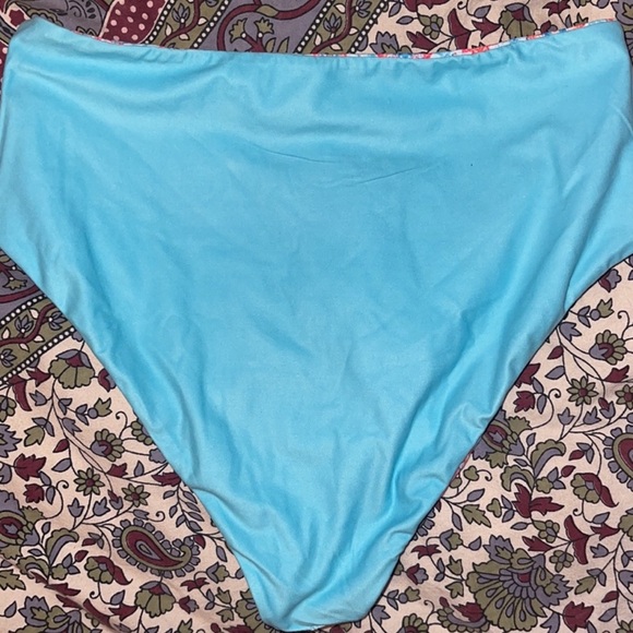 Wolven Reversible High-Waisted Bikini Bottom - Picture 4 of 6